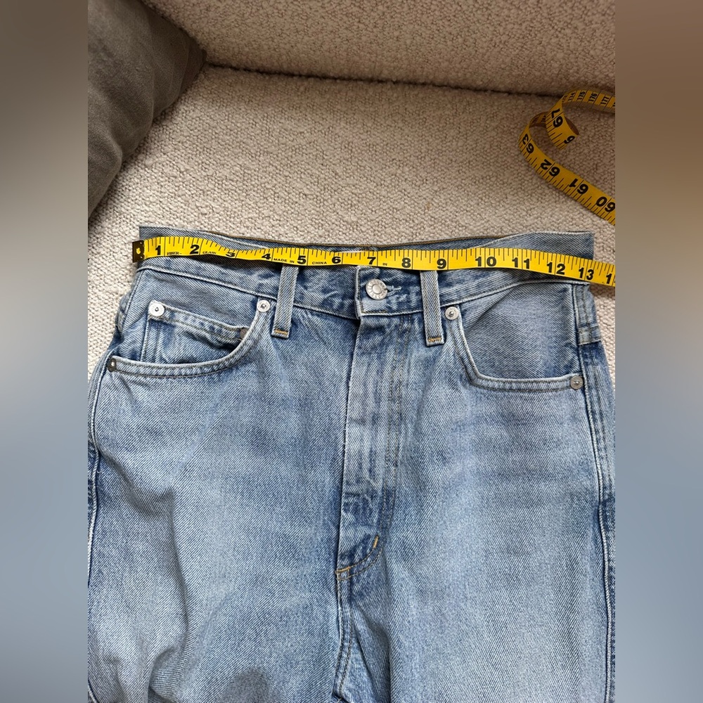 AGOLDE 90s Pinch Waist High Rise Jean in light wash size 25 - Picture 4 of 10